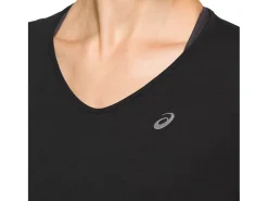 ASICS V-NECK SHORT SLEEVE TOP-Women T-Shirts & Tops