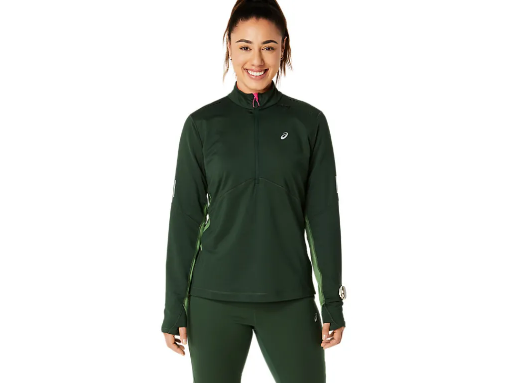ASICS WINTER RUN 1/2 ZIP MID LAYER-Women T-Shirts & Tops