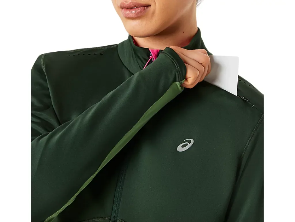 ASICS WINTER RUN 1/2 ZIP MID LAYER-Women T-Shirts & Tops
