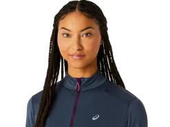 ASICS WINTER RUN 1/2 ZIP MID LAYER-Women T-Shirts & Tops