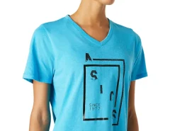ASICS XG SHORT SLEEVE V-NECK-Women T-Shirts & Tops
